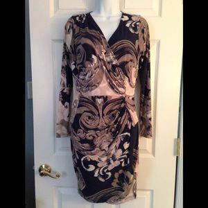 Jennifer Lopez Faux Wrap L/S Dress 👗